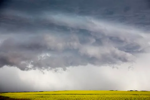 Prairie Storm Clouds Stock Photos