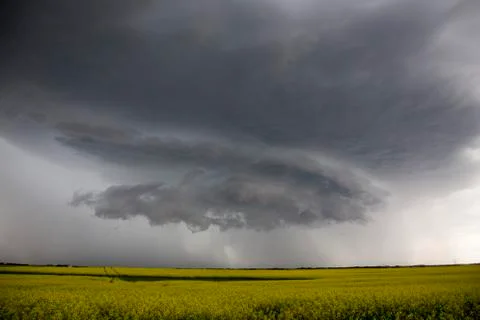 Prairie Storm Clouds Stock Photos