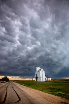 Prairie Storm Clouds Stock Photos