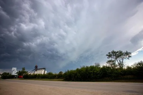 Prairie Storm Clouds Stock Photos