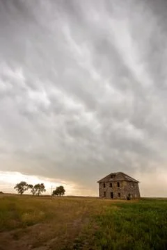 Prairie Storm Clouds Stock Photos