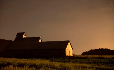 Prairie Storm Clouds Stock Photos
