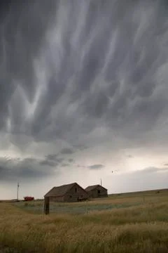 Prairie Storm Clouds Stock Photos