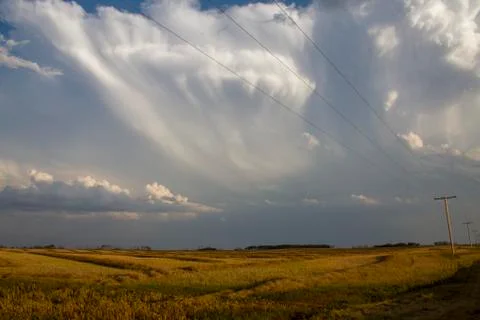 Prairie Storm Clouds Stock Photos