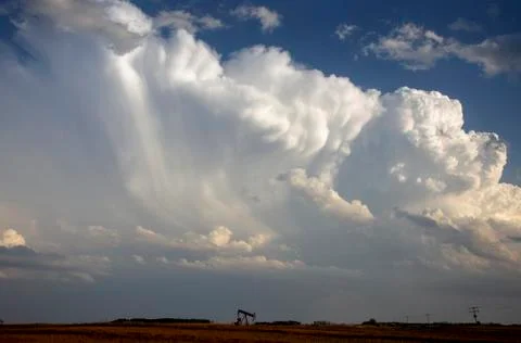 Prairie Storm Clouds Stock Photos