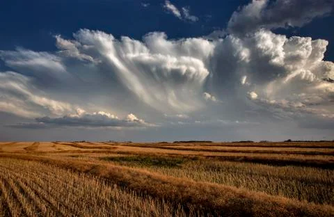 Prairie Storm Clouds Stock Photos