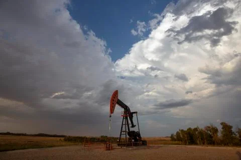 Prairie Storm Clouds Stock Photos