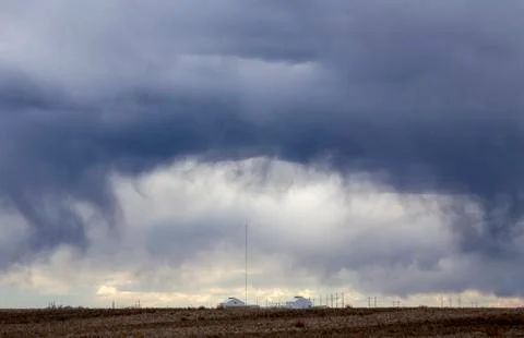 Prairie Storm Clouds Stock Photos