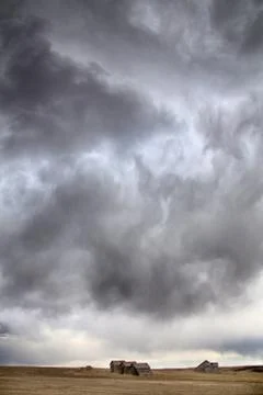 Prairie Storm Clouds Stock Photos