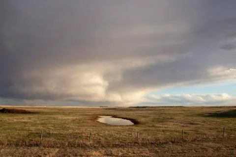 Prairie Storm Clouds Stock Photos