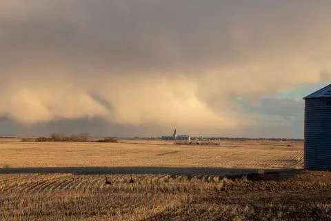 Prairie Storm Clouds Stock Photos