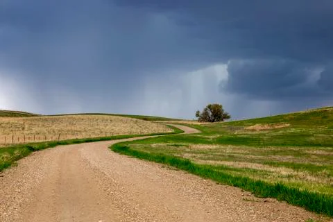 Prairie Storm Clouds Stock Photos