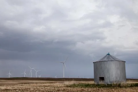 Prairie Storm Clouds Stock Photos