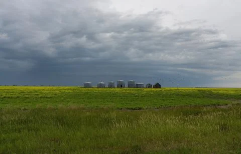 Prairie Storm Clouds Stock Photos