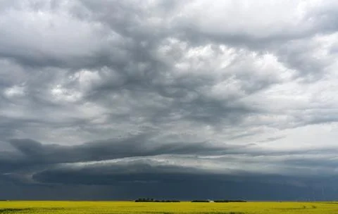 Prairie Storm Clouds Stock Photos
