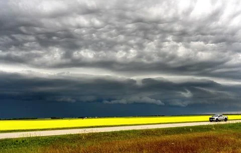 Prairie Storm Clouds Stock Photos
