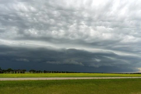 Prairie Storm Clouds Stock Photos