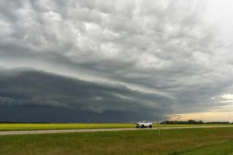 Prairie Storm Clouds Stock Photos