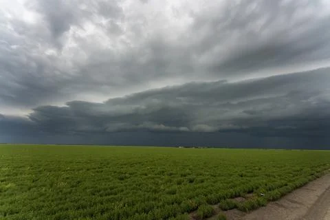 Prairie Storm Clouds Stock Photos