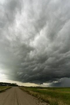 Prairie Storm Clouds Stock Photos