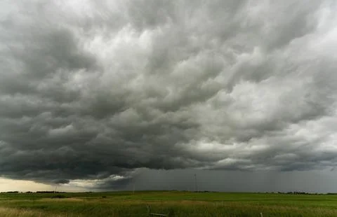Prairie Storm Clouds Stock Photos