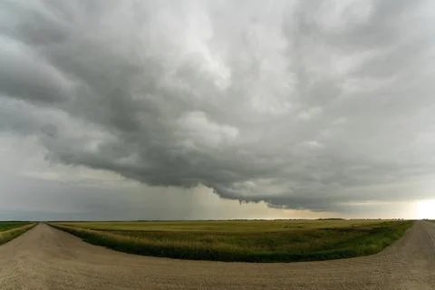 Prairie Storm Clouds Stock Photos