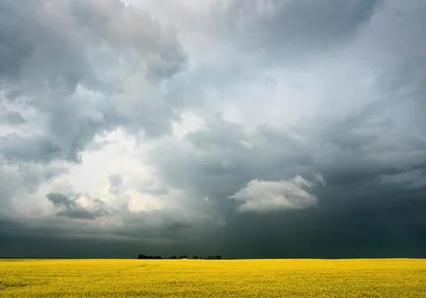 Prairie Storm Clouds Stock Photos