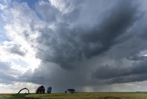 Prairie Storm Clouds Stock Photos