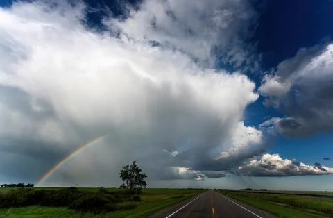 Prairie Storm Clouds Stock Photos