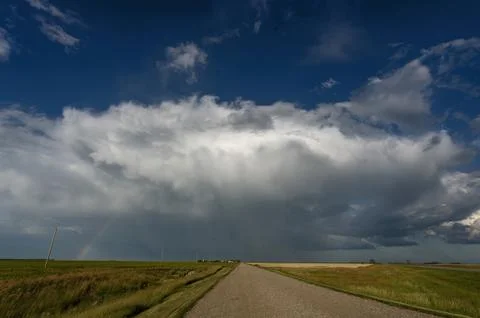 Prairie Storm Clouds Stock Photos