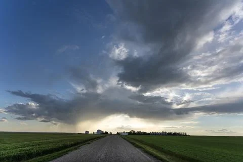 Prairie Storm Clouds Stock Photos