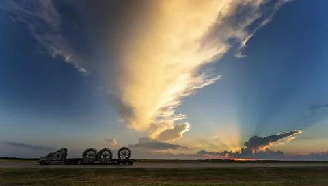 Prairie Storm Clouds Stock Photos