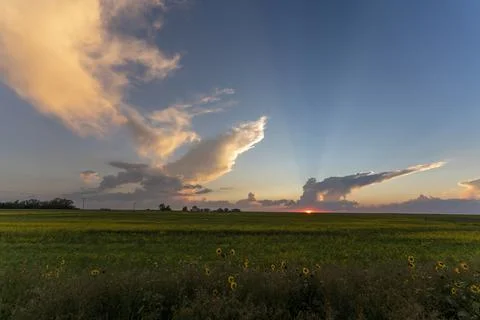 Prairie Storm Clouds Stock Photos
