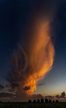 Prairie Storm Clouds Stock Photos