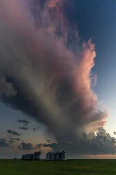 Prairie Storm Clouds Stock Photos