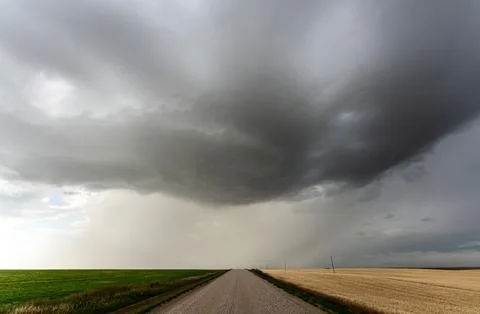 Prairie Storm Clouds Stock Photos
