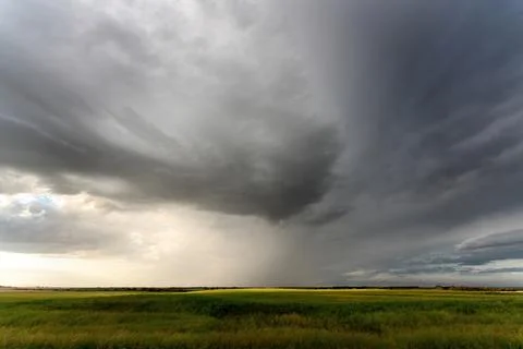 Prairie Storm Clouds Stock Photos
