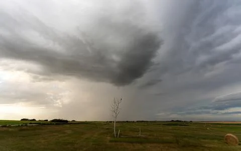 Prairie Storm Clouds Stock Photos