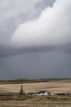 Prairie Storm Clouds Stock Photos