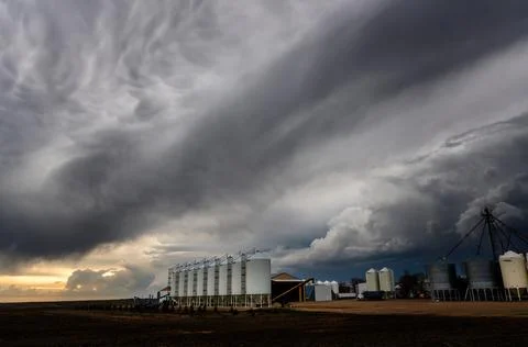 Prairie Storm Clouds Stock Photos