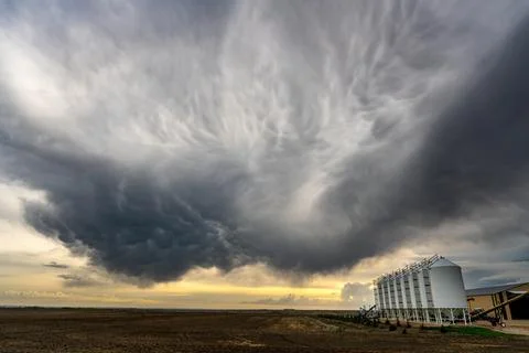 Prairie Storm Clouds Stock Photos