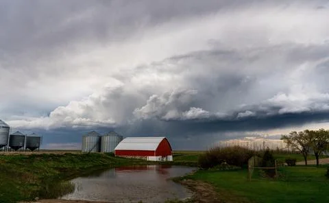 Prairie Storm Clouds Stock Photos
