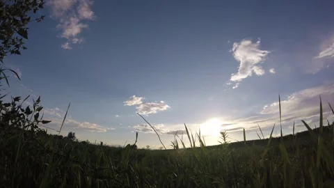 Prairie Sunset Time Lapse Stock Footage 250302582