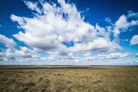 Prairie Time Lapse - Summer Clouds Stock Footage 54180996