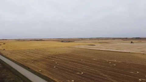 Prairies During Harvest Stock-Footage 139791232