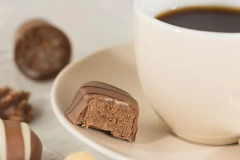 Praline and coffee Foto stock