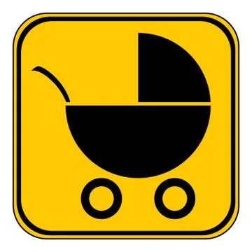 Pram button. Stock Illustration