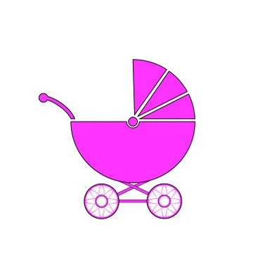 Pram icon Stock Illustration