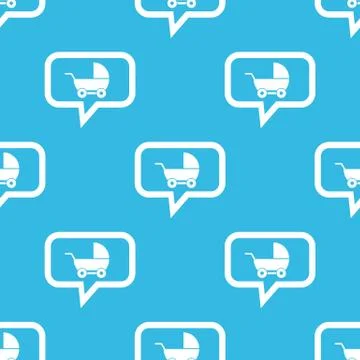 Pram message pattern Illustrazione stock