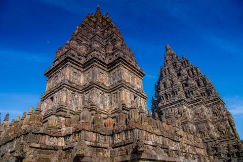 Prambanan, complex of ancient Hindu temples in Central Java, Yogyakarta, In.. Stock-Fotos